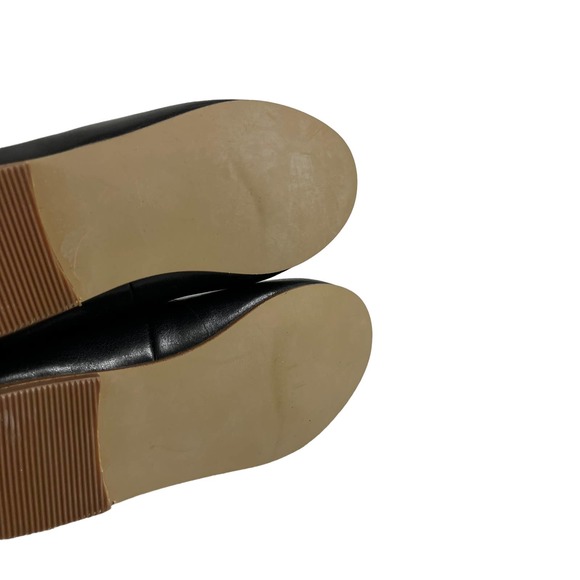 L'AMOUR Girls Black Flower Slip On Flats 8 - Picture 6 of 6